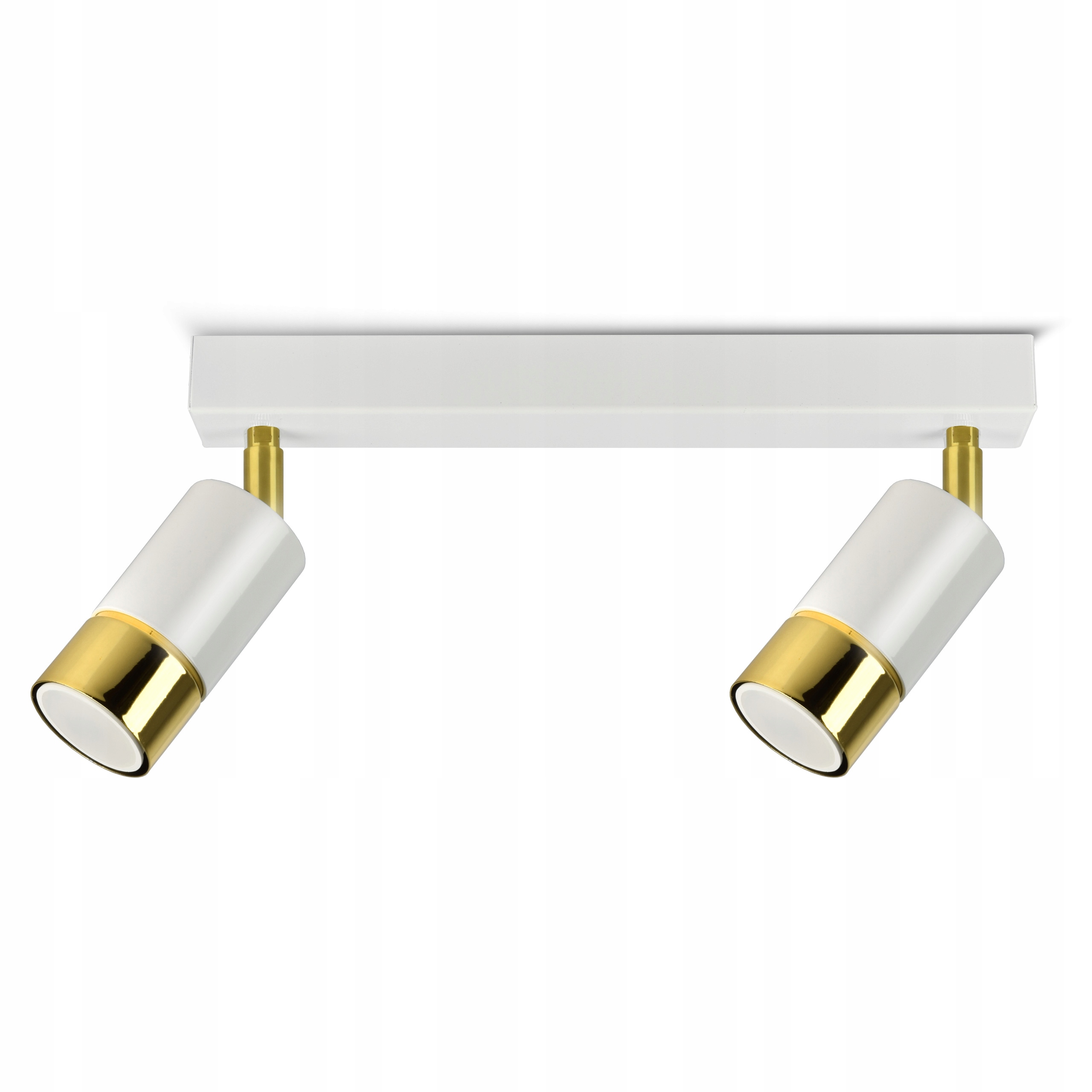 

Lampa Sufitowa Spot Tuby Metal Biała Złot Led GU10