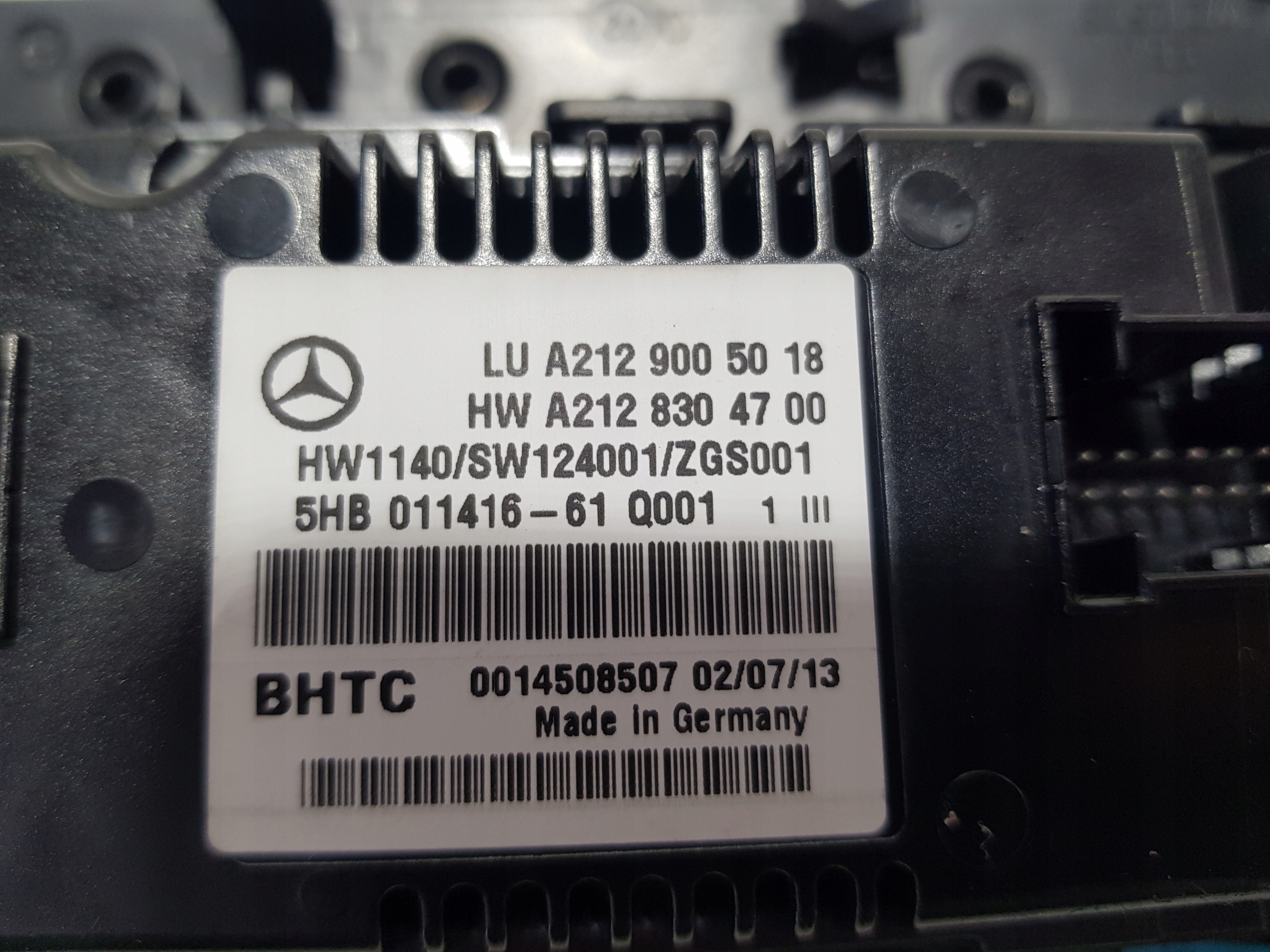 Unite commande clima MERCEDES W212 LIFT CLS W218 A2129005018