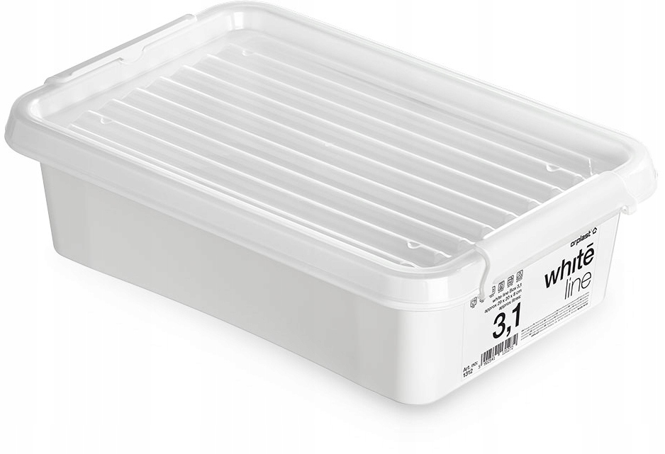 

Pojemnik Zamykany Biały Z Pokrywą 3,1L white line