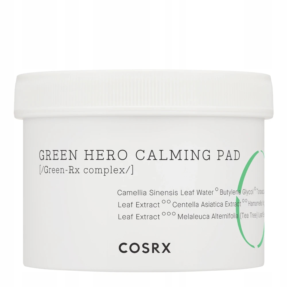 Cosrx One Step Green Hero Calming Pad Zklidňující pleťové vločky 70ks