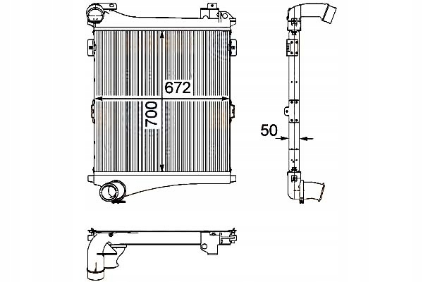 HELLA INTERCOOLER CHŁODNICA POWIETRZA DOŁADOWUJĄCE