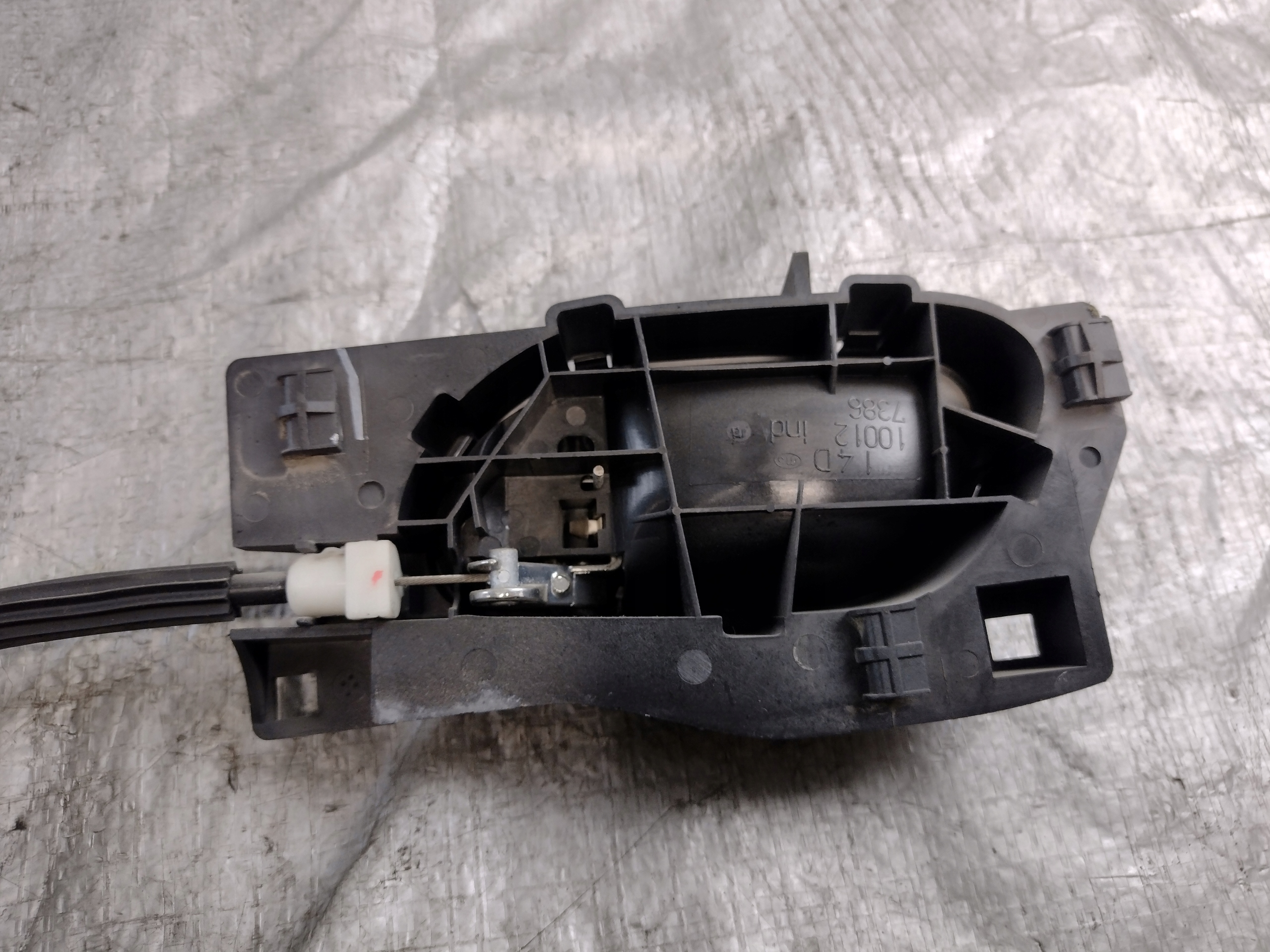 lock door handle inner right front Peugeot 407