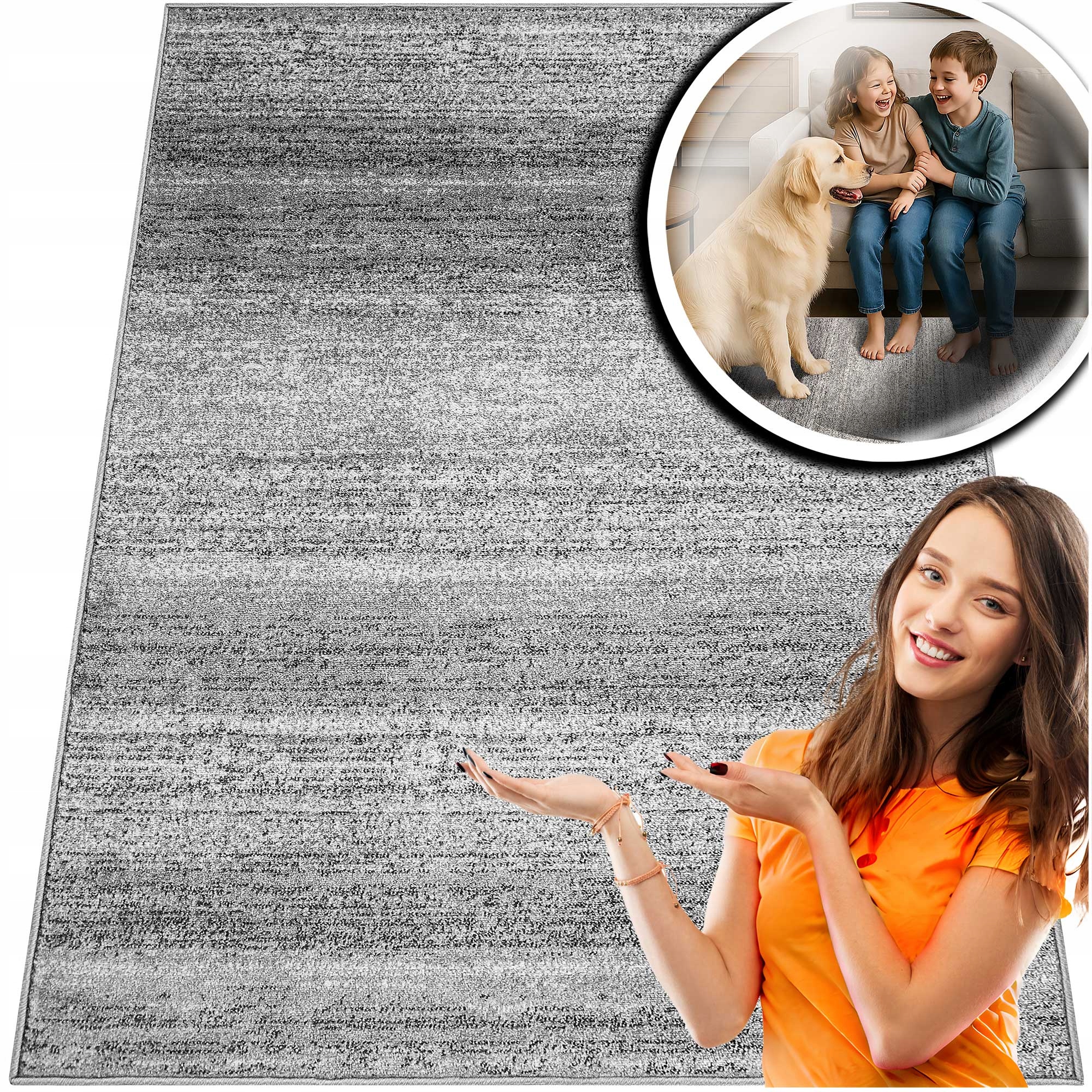 Šedý Koberec Do Obývacího Pokoje Adventure Grafit Koberec Do Pokoje Do Ložnice 280x370