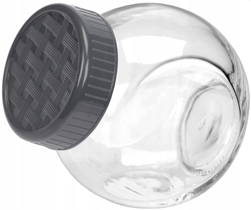 

Pojemnik Spożywczy Szklany Lattice 750ML Szary