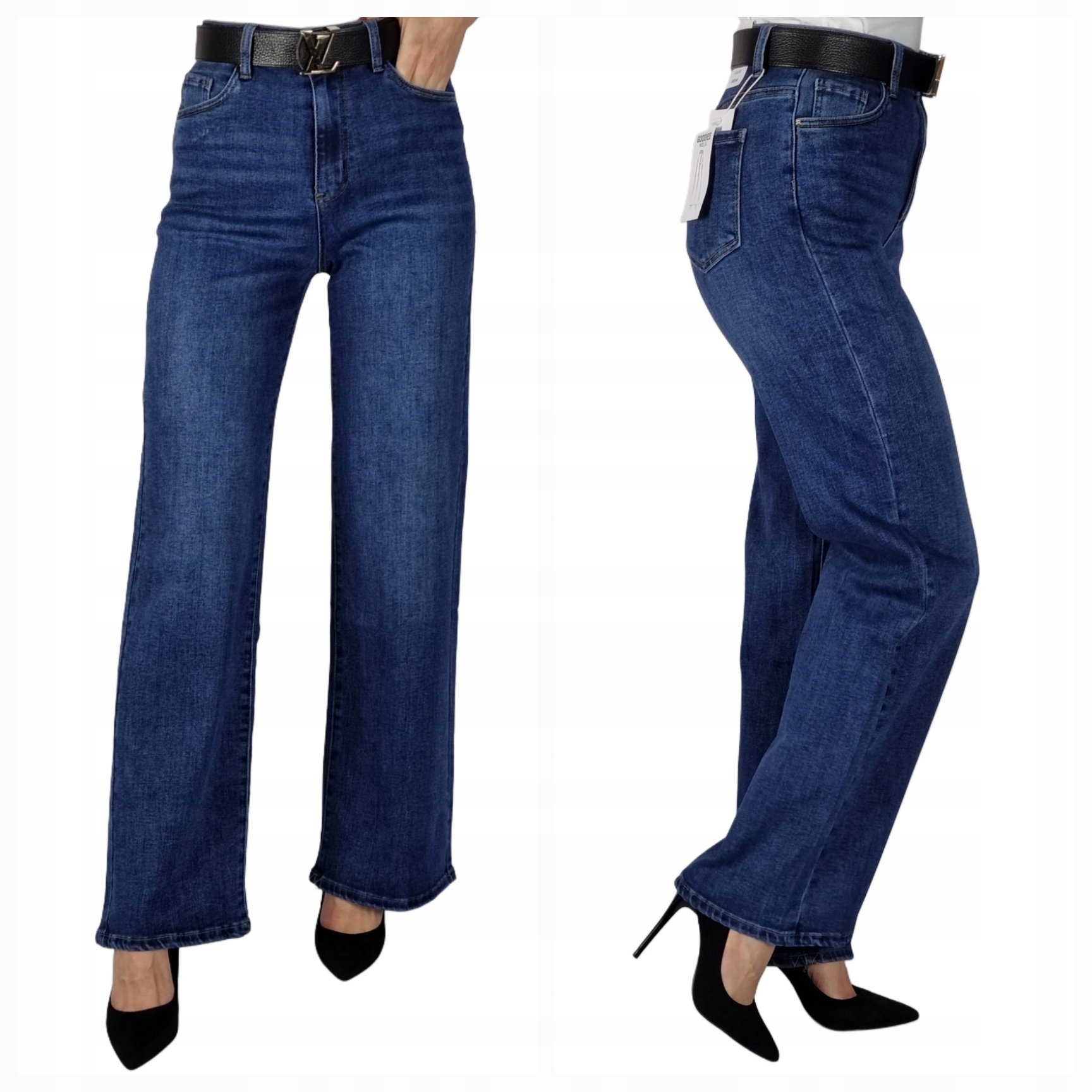 Spodnie Jeansowe Szerokie Goodies Plus Size Rozmiar 48/4XL