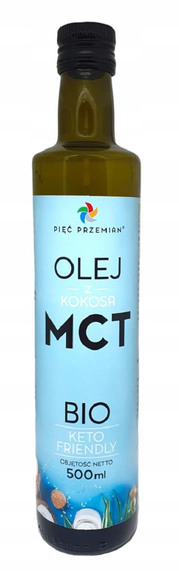 Levně Kokosový Olej Mct Keto Bezlepkový Bio 500 ml Pięć Przemian