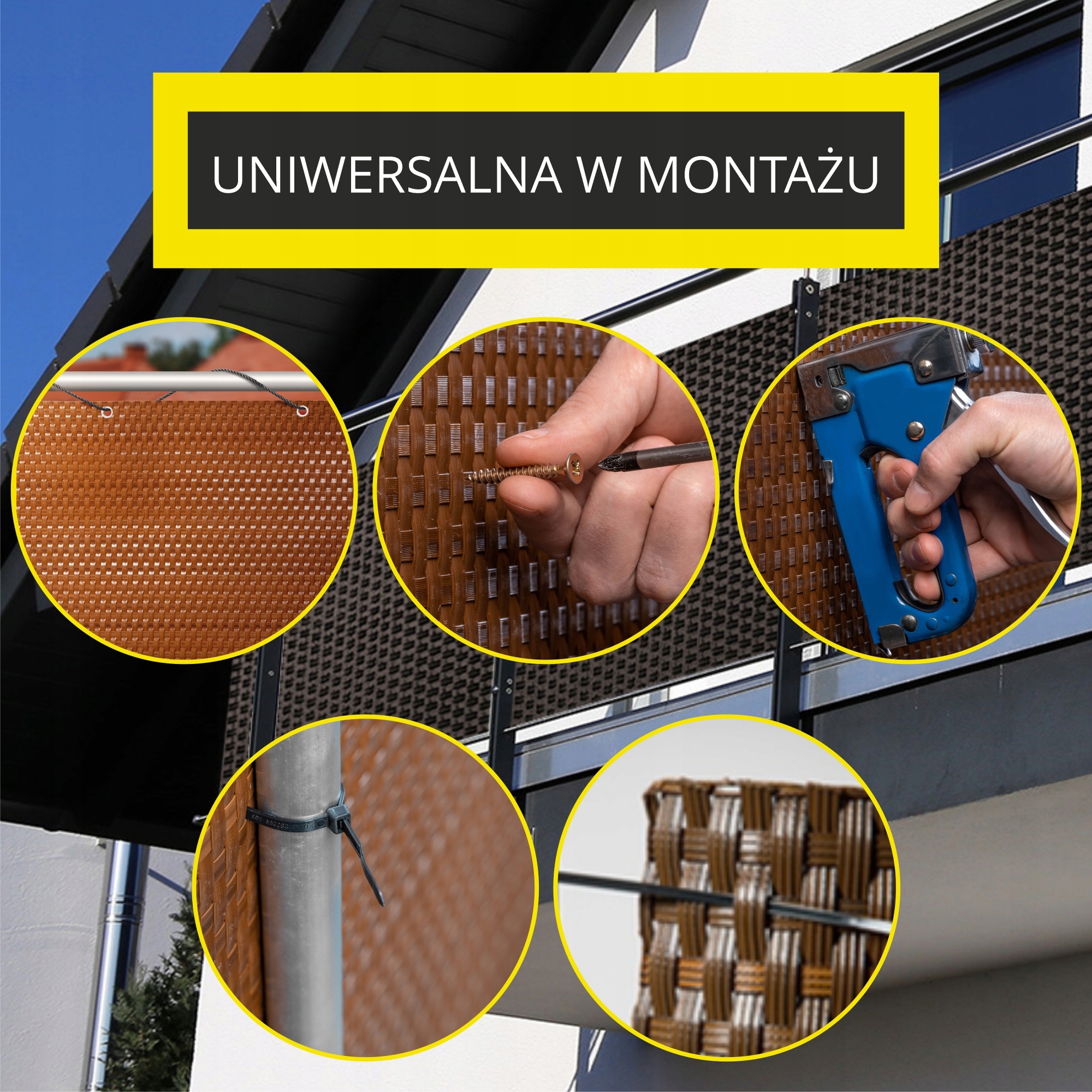 OSŁONA BALKONOWA TECHNORATTAN MATA BALKON 0,9x5m Rodzaj osłona, mata