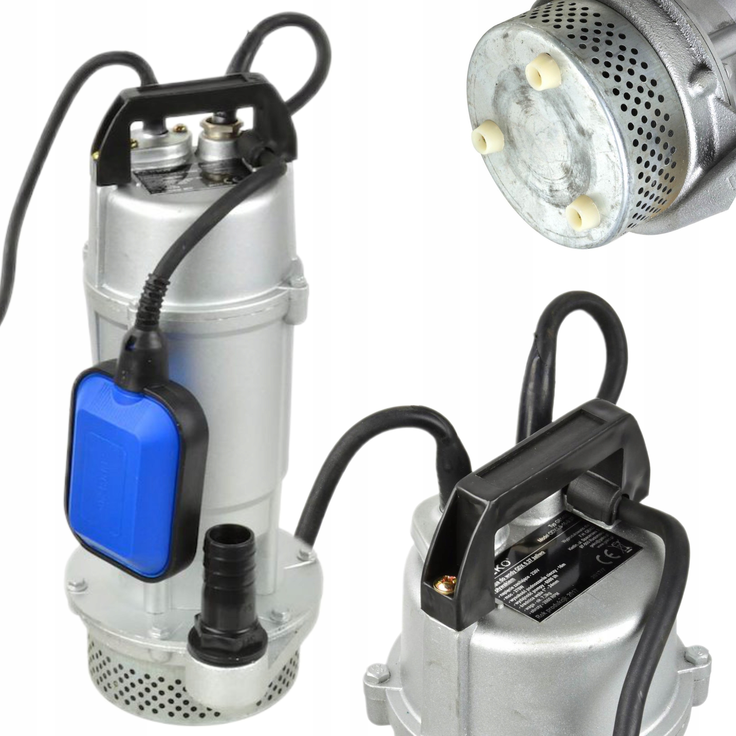 Ponorná Pumpa Na Vodu QDX3-0.37 Plaváková Liatina Typ Sito Geko G81405