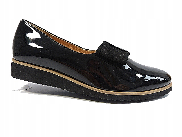 Polobotky nazouvací balerínky kožené dámské boty na silném spodku J.w 37