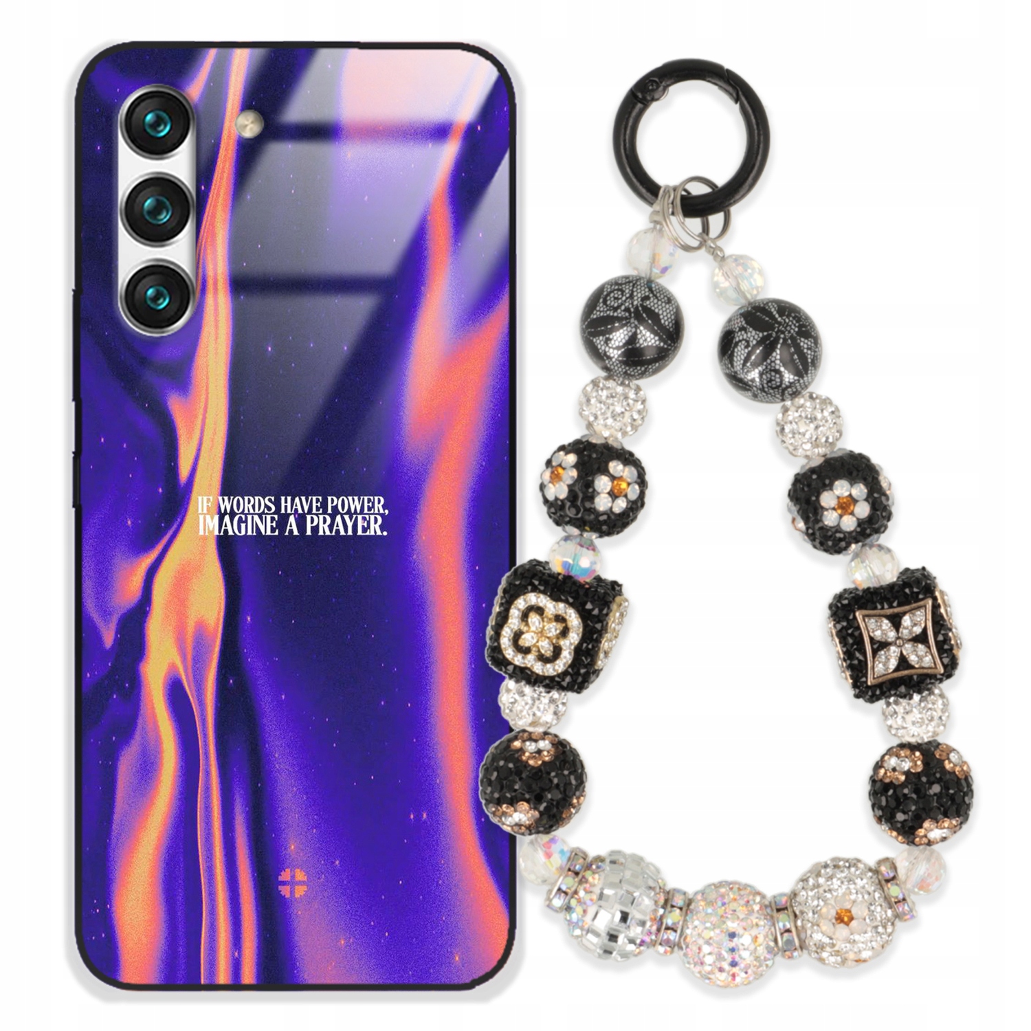 Puzdro Na Samsung S22 Case Glass Kľúčenka Elegantné Prémiové Dizajnové Puzdro