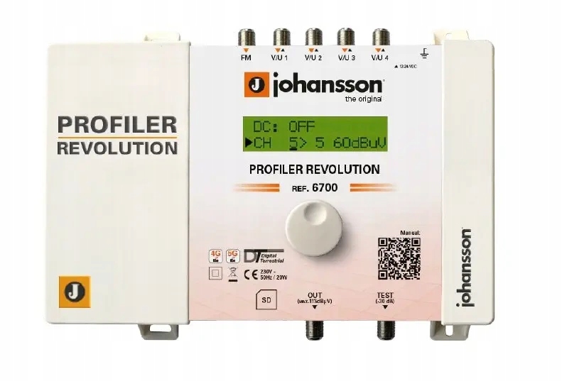 Automatický kanálový zesilovač Johansson Profiler Revolution 6700 v2