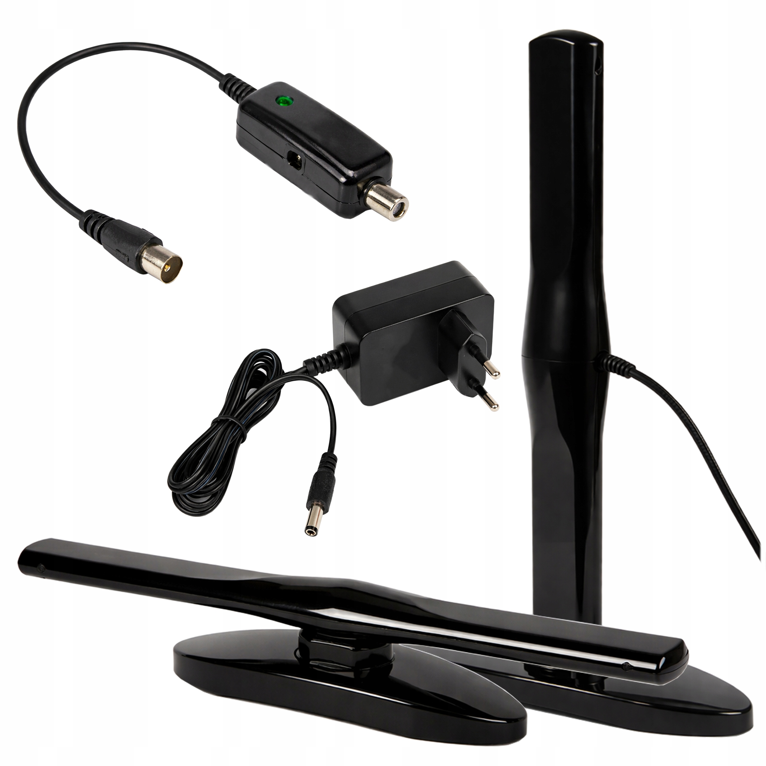 WEWNĘTRZNA ANTENA DVB-T2 ZEWNĘTRZNA MOCNA LTE TV AKTYWNA 4K MUX-8 POKOJOWA