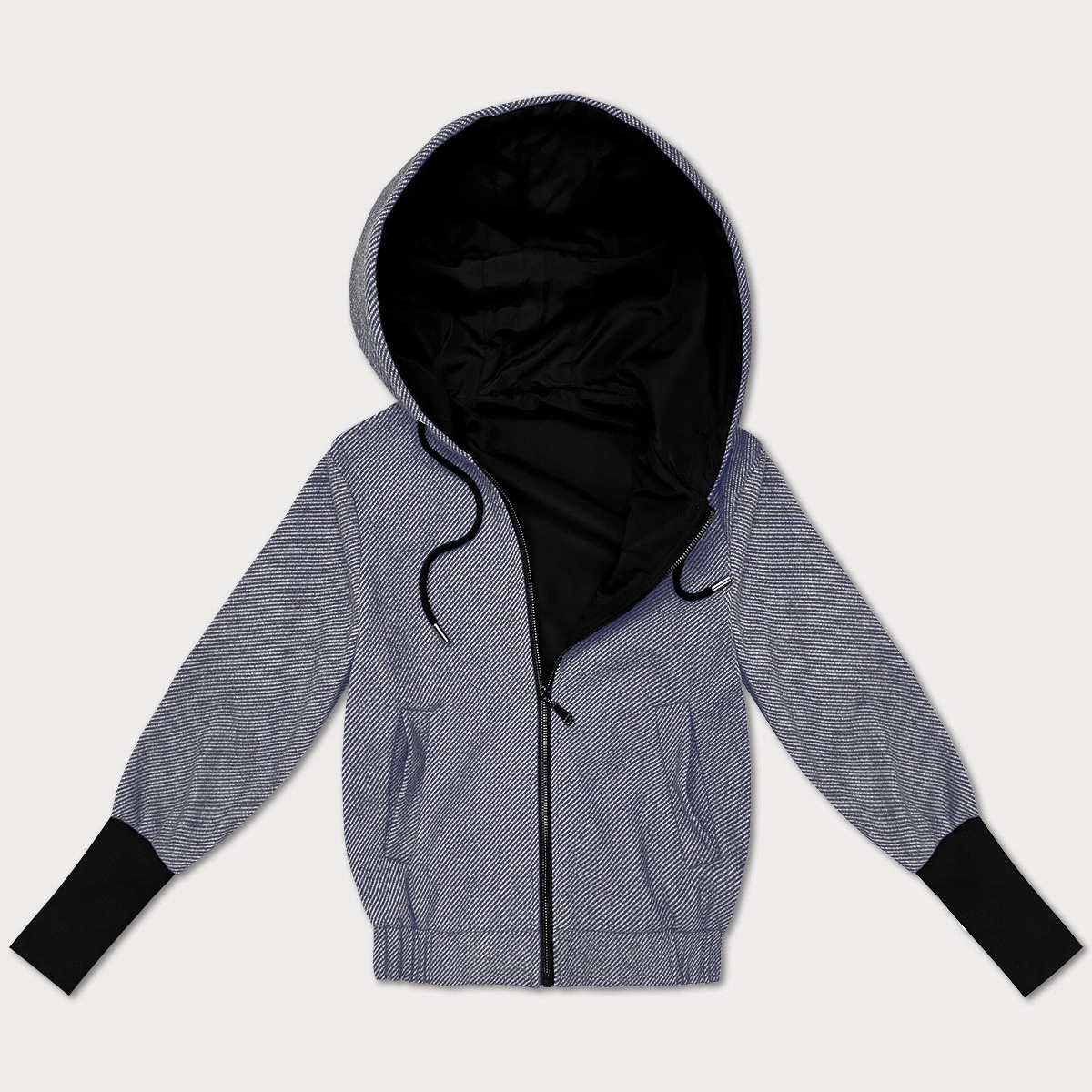 Bunda S Kapucí B8540 Námořnická Modrá S (36)