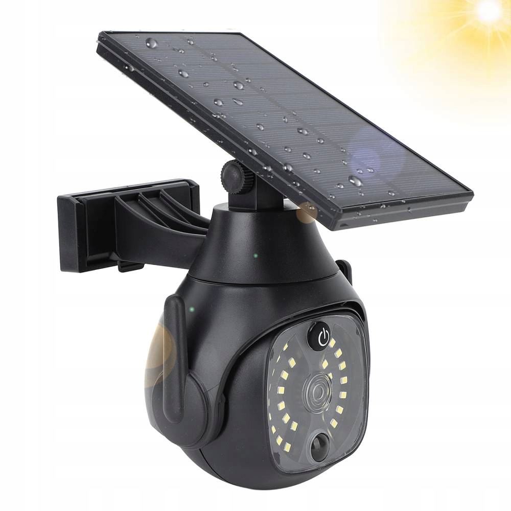 Solarna Atrapa Kamery, Migająca Dioda, Czujnik Ruchu, Led