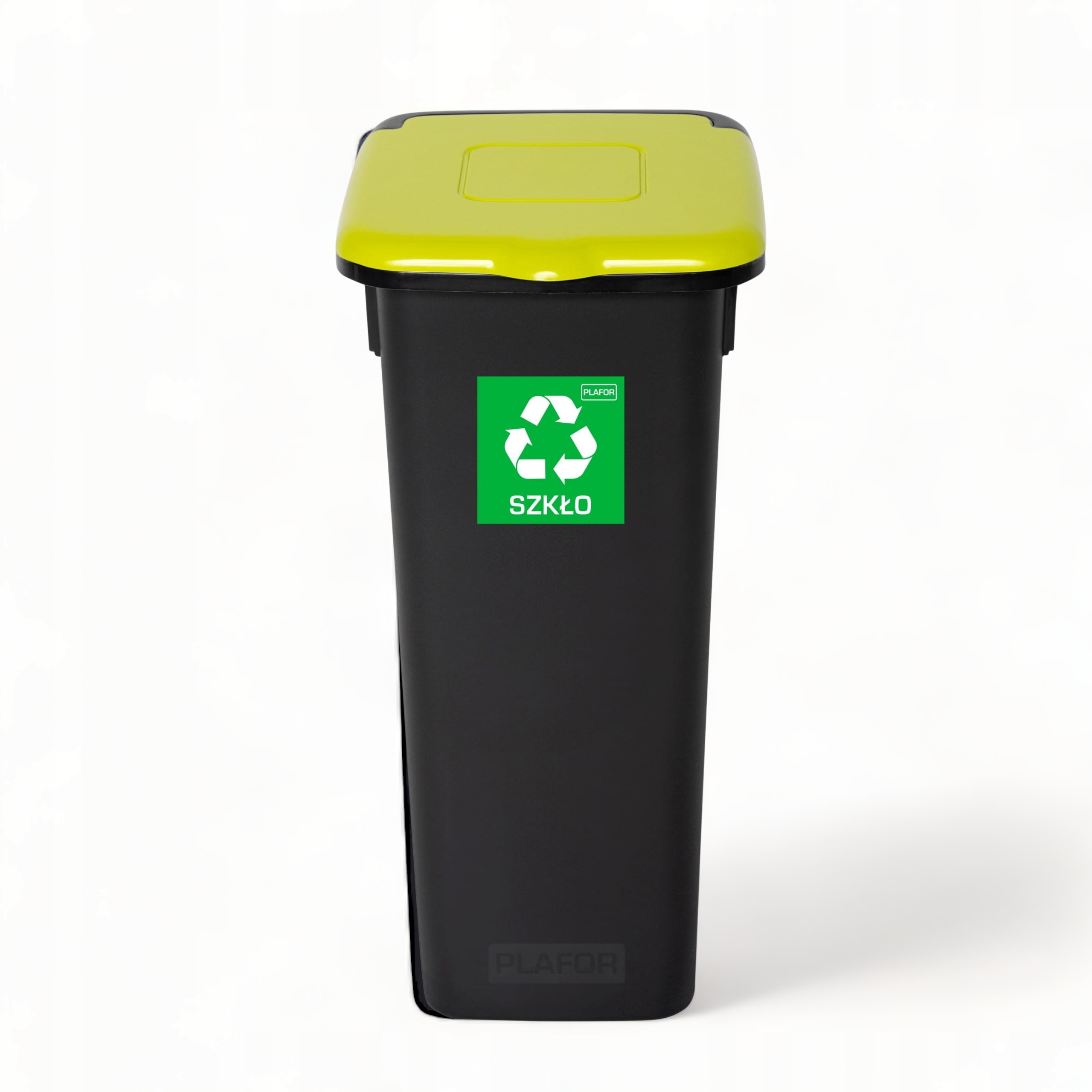 Kosz na Śmieci do Segregacji Pojemnik na Szkło Zielony Flap Bin 73l
