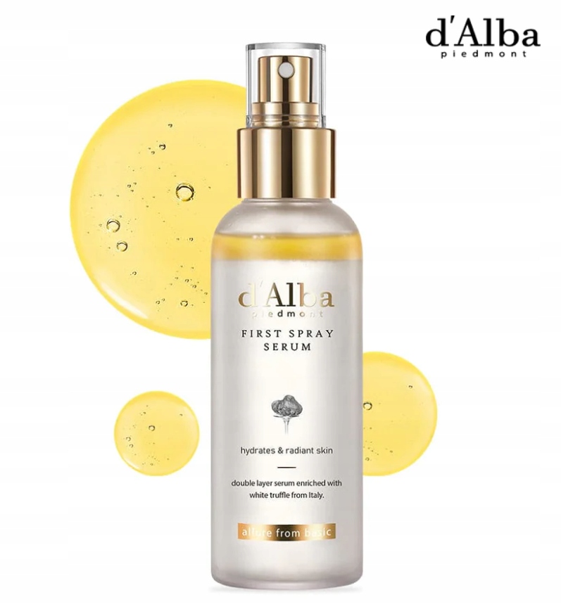 D'Alba Piemonte Originální sérum s bílým lanýžem, hydratační sprej-50 ml