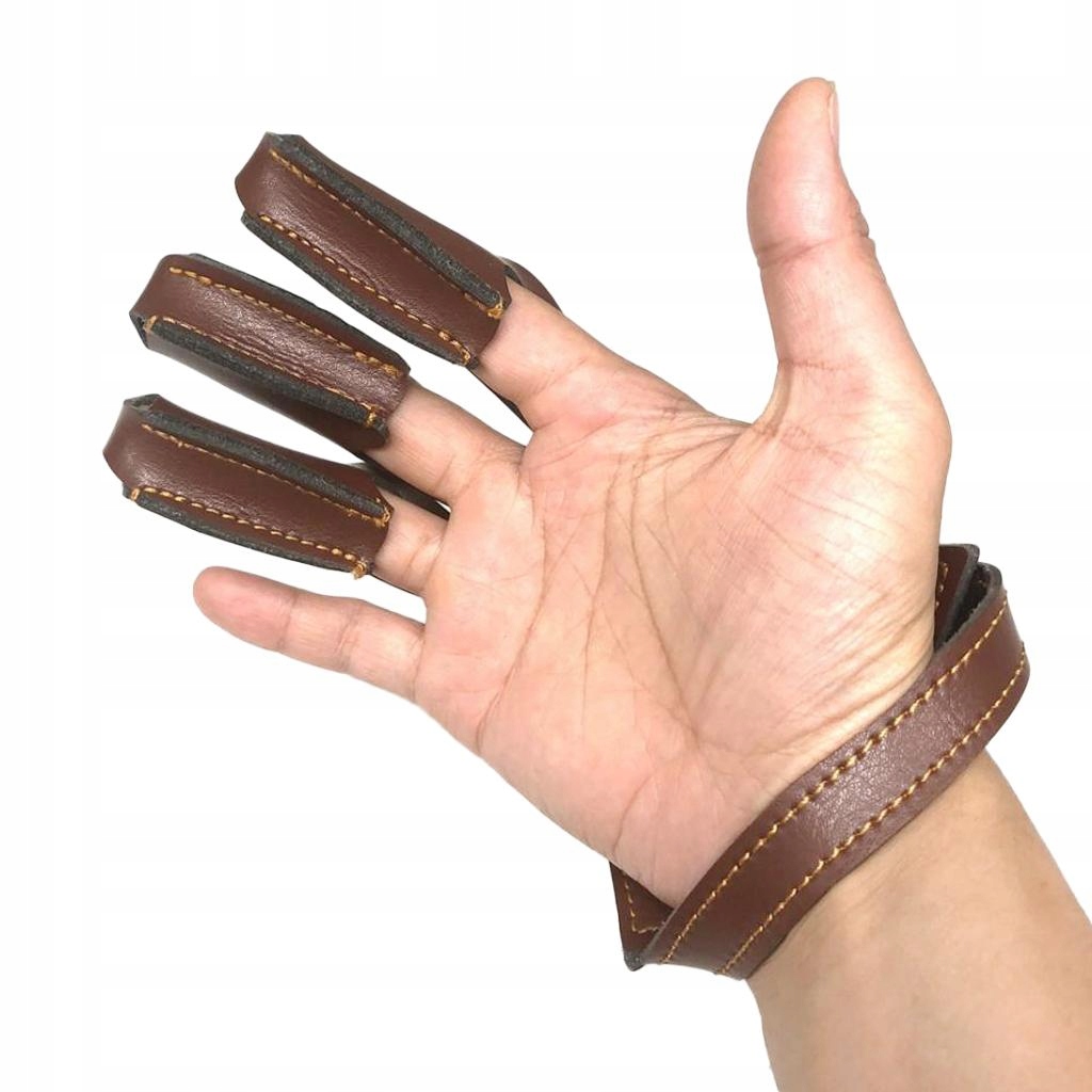 3 Finger Protect Glove Archery Hunting with Adjustable Rozmiar uniwersalny