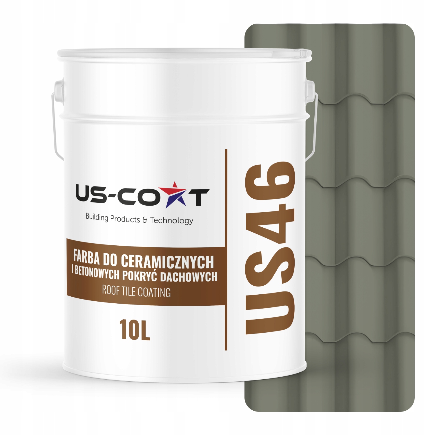 Farba Na Keramické Betónové Strechy Cementová Šedá RAL7033 10L Mat