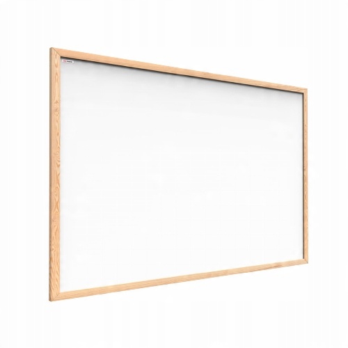 

Tablica magnetyczna biała 90x60cm drewniana rama
