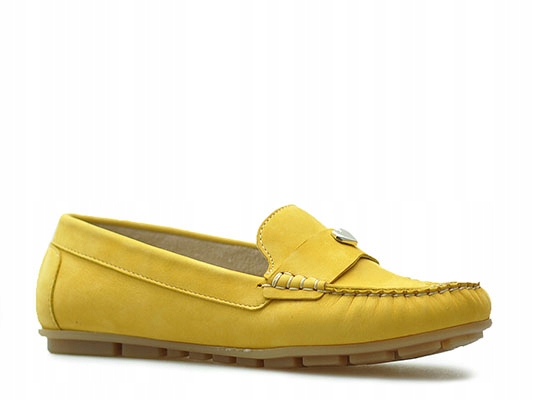 Mokasíny Karino 3143/070-P Žlutý nubuk 38