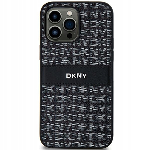 Etui Dkny Leather Mono Stripe Metal Logo na Samsung Galaxy S24 czarne Dkny