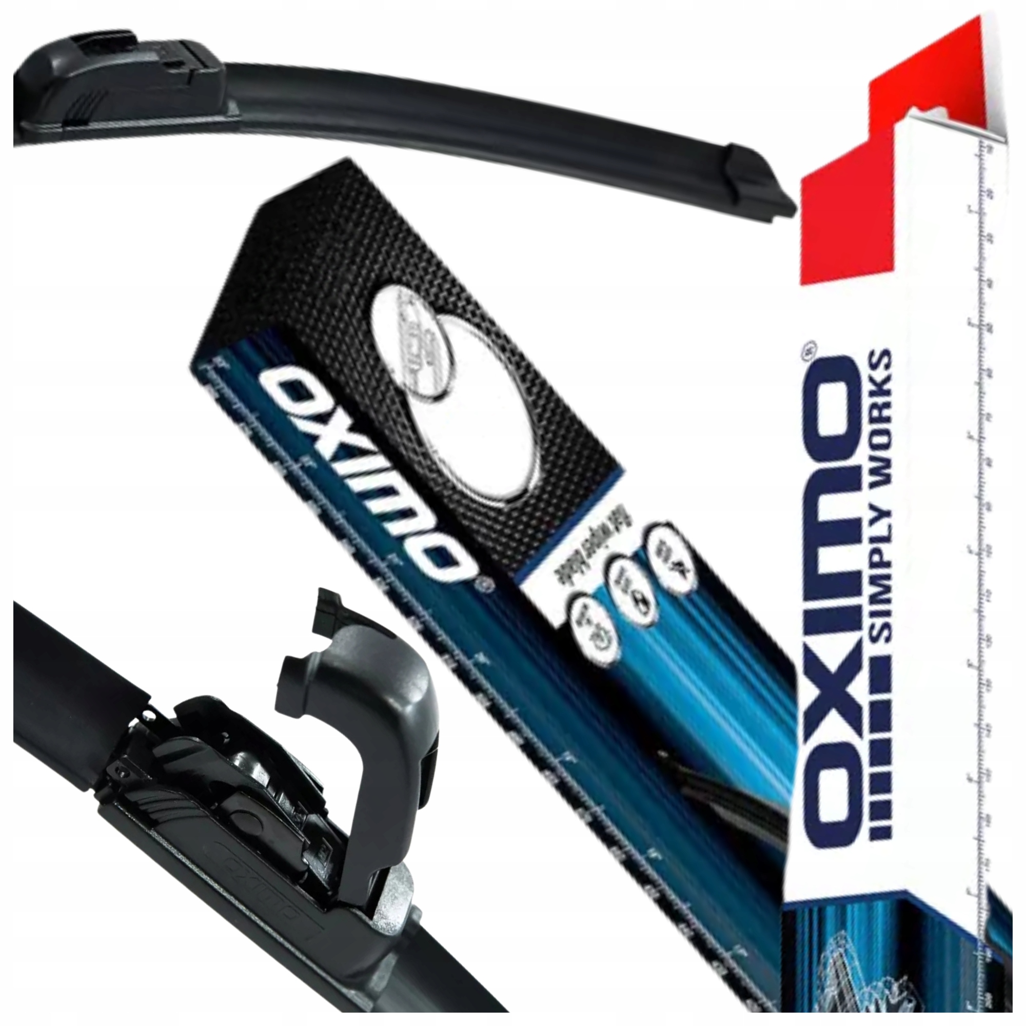 Pióra wycieraczek wycieraczki samochodowe auta Oximo Bezszkieletowa 475mm