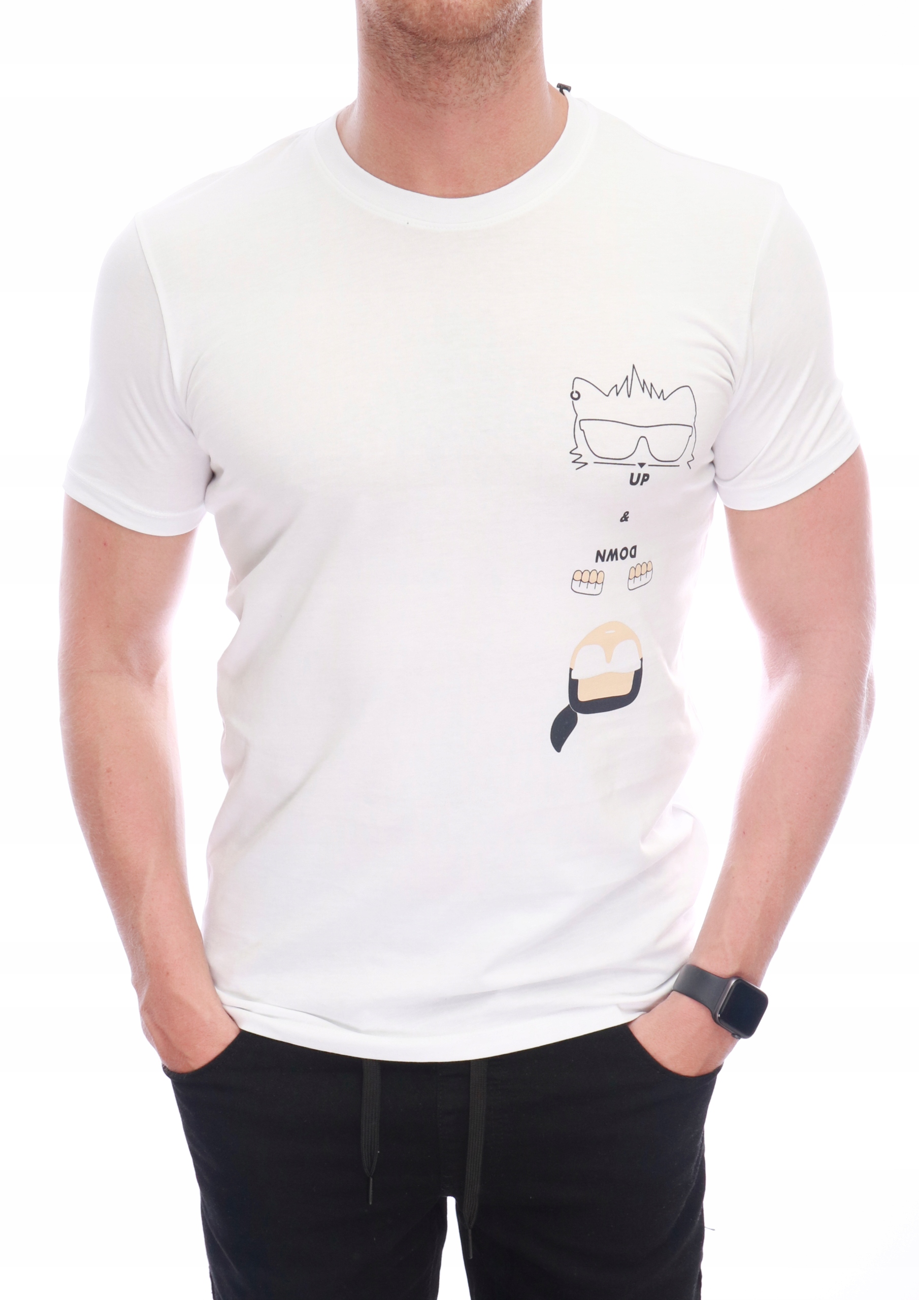 

Karl Lagerfeld T-shirt Koszulka Męska Biała S