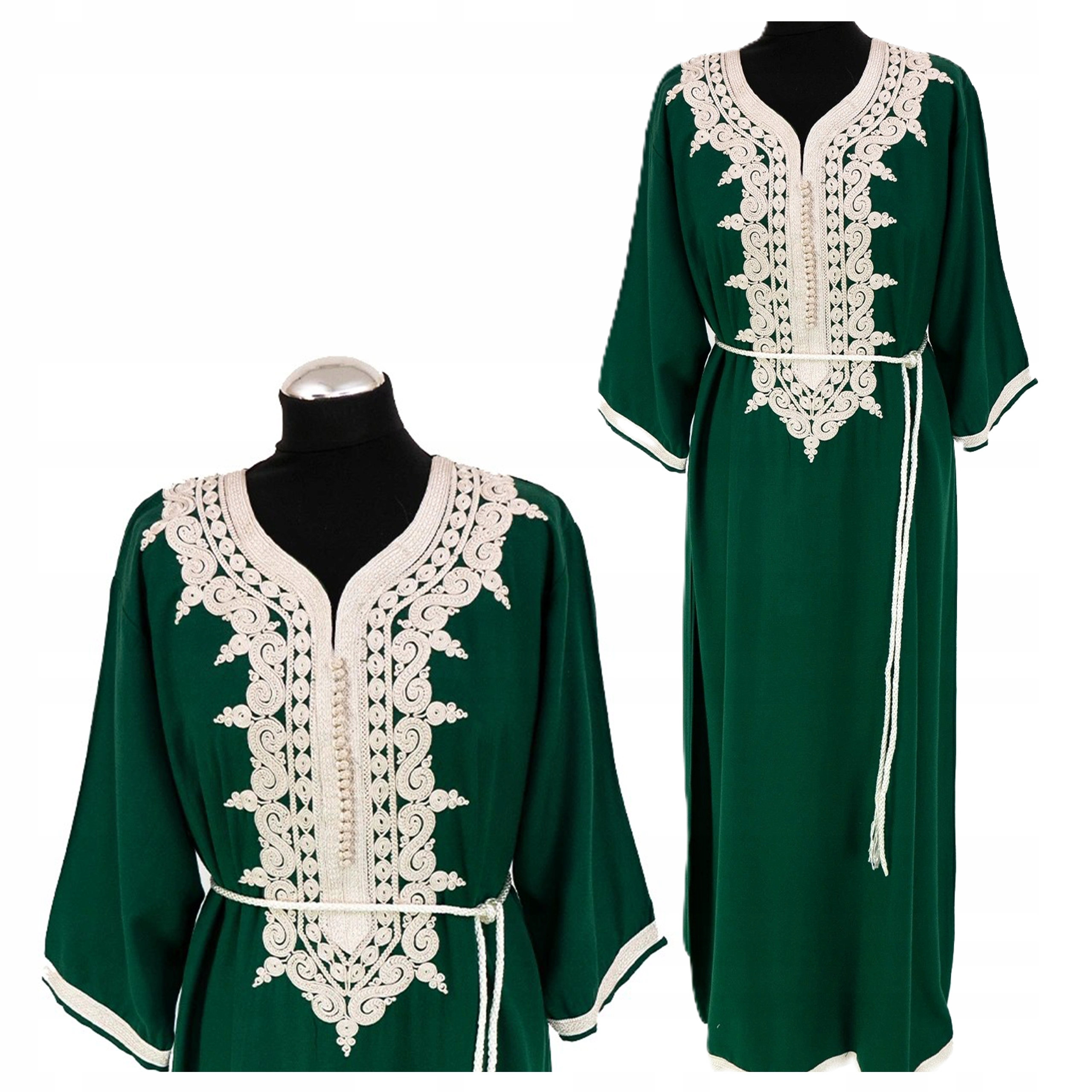 Šaty Letní Dlouhá Bavlněná Galabija Orientální Autentická z Maroka