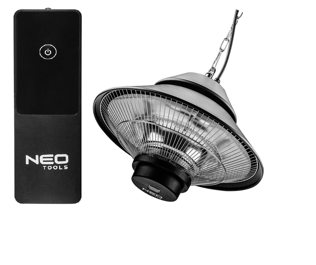 Neo Stropní Zářič 1500W IP44 Dálkové Ovládání 90-034