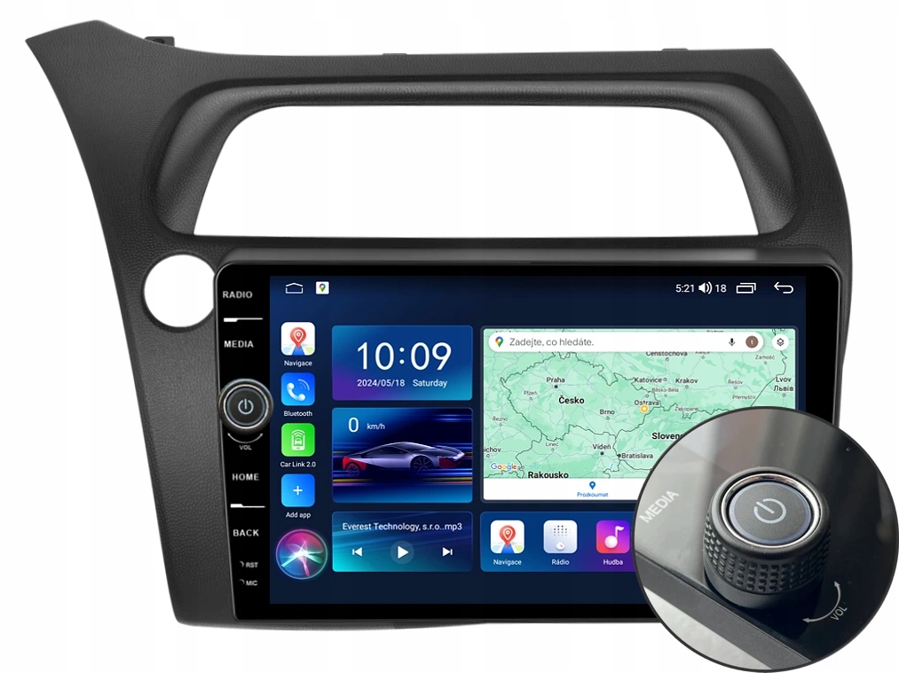 Everest 2DIN autorádio EVE51 Android, Honda Civic 8G