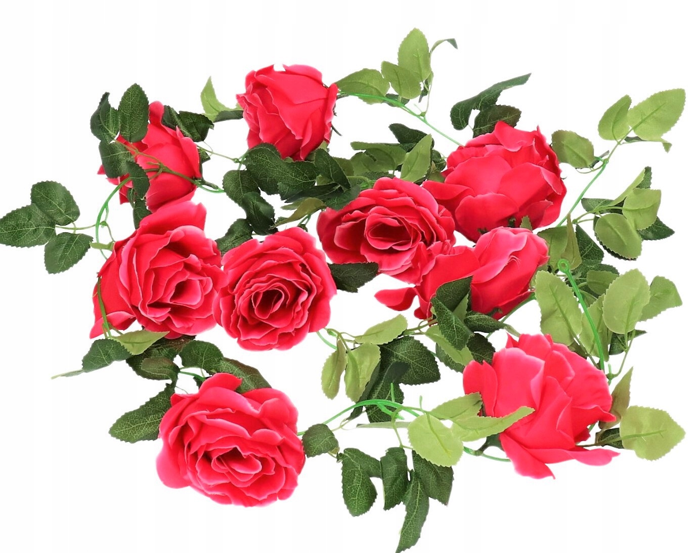 SZTUCZNE KWIATY ROŚLINY GIRLANDA 210CM RÓŻA RÓŻE Kod producenta 653071