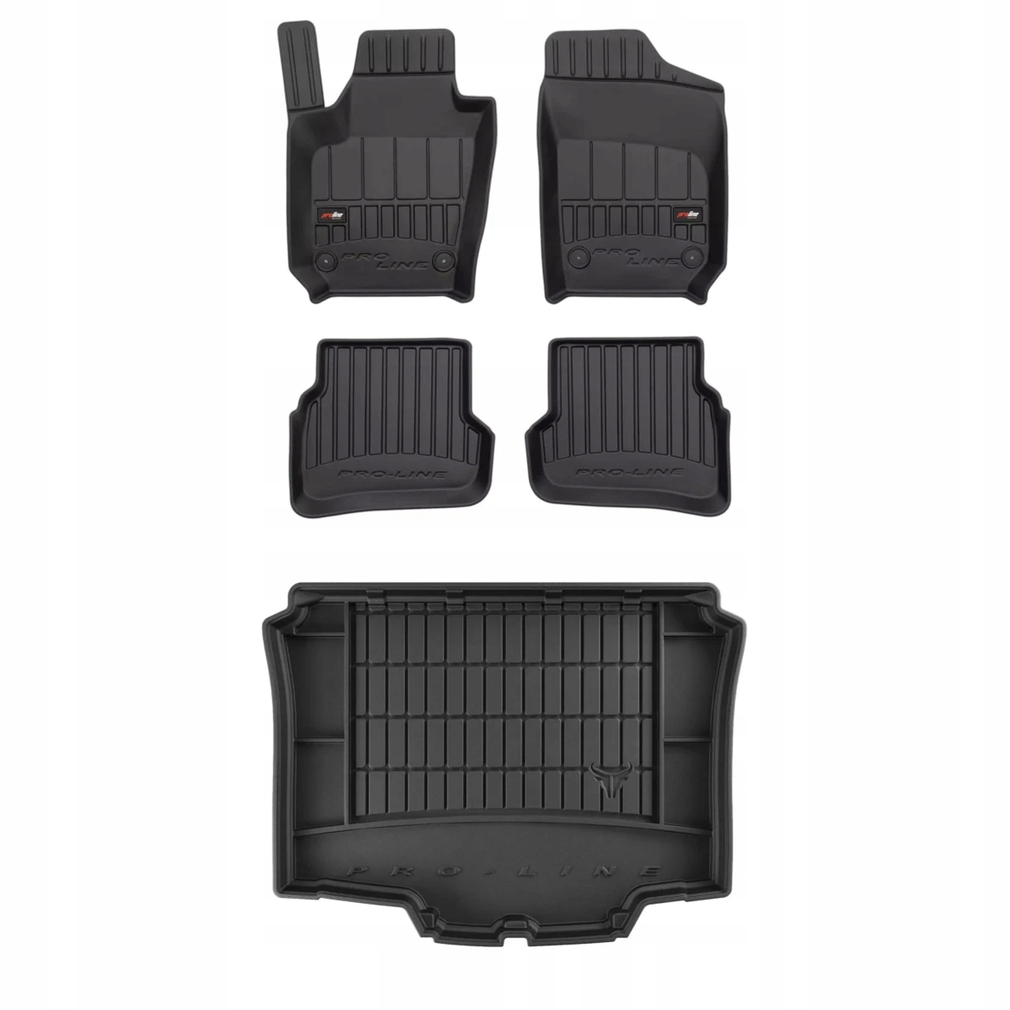 3D gumová sada koberců a rohožek Seat Ibiza IV 2008-2017 Hatchback, 3 dveře