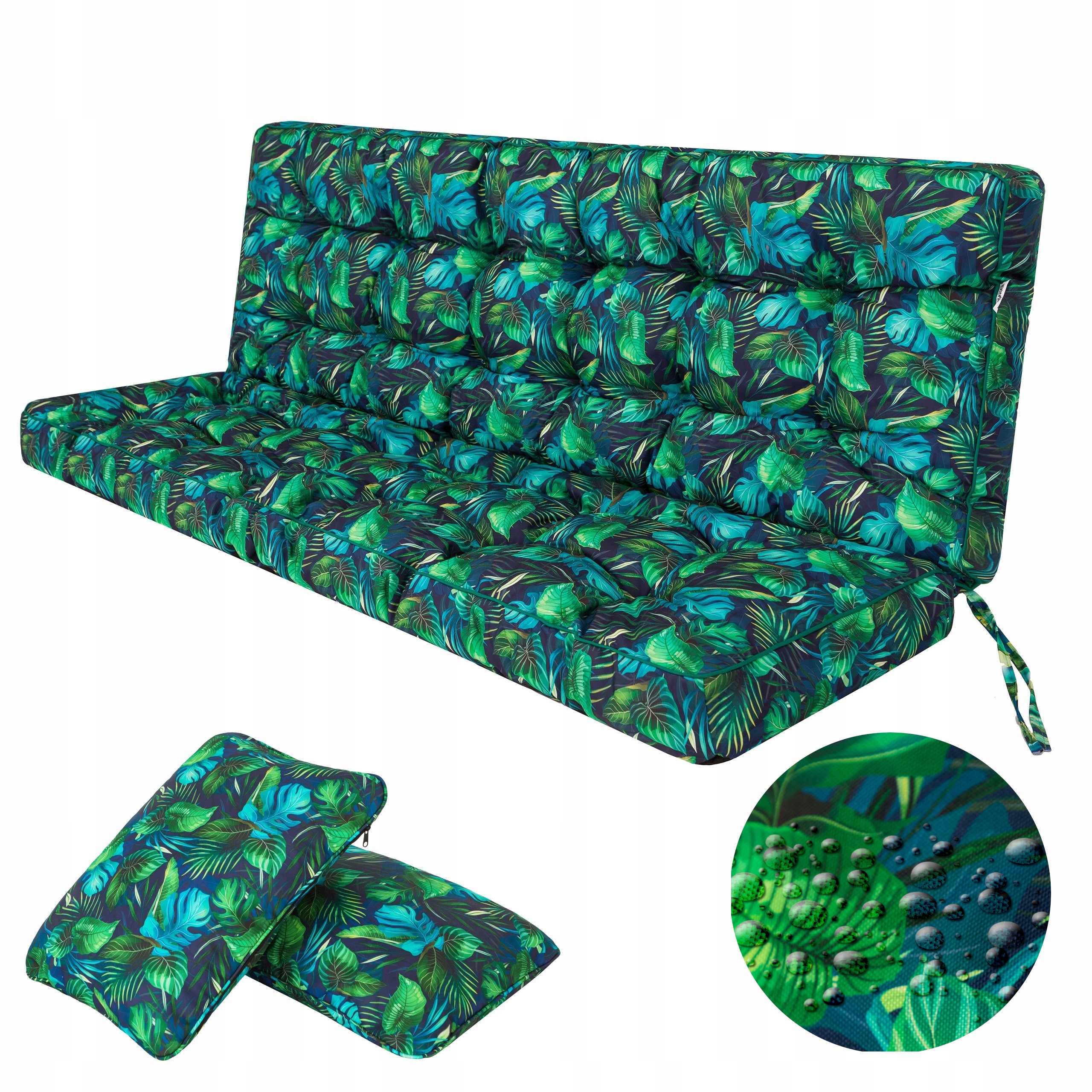 Vankúš na hojdačku Vankúš na záhradnú lavičku Vodotesný 150 cm 2 Jaśki