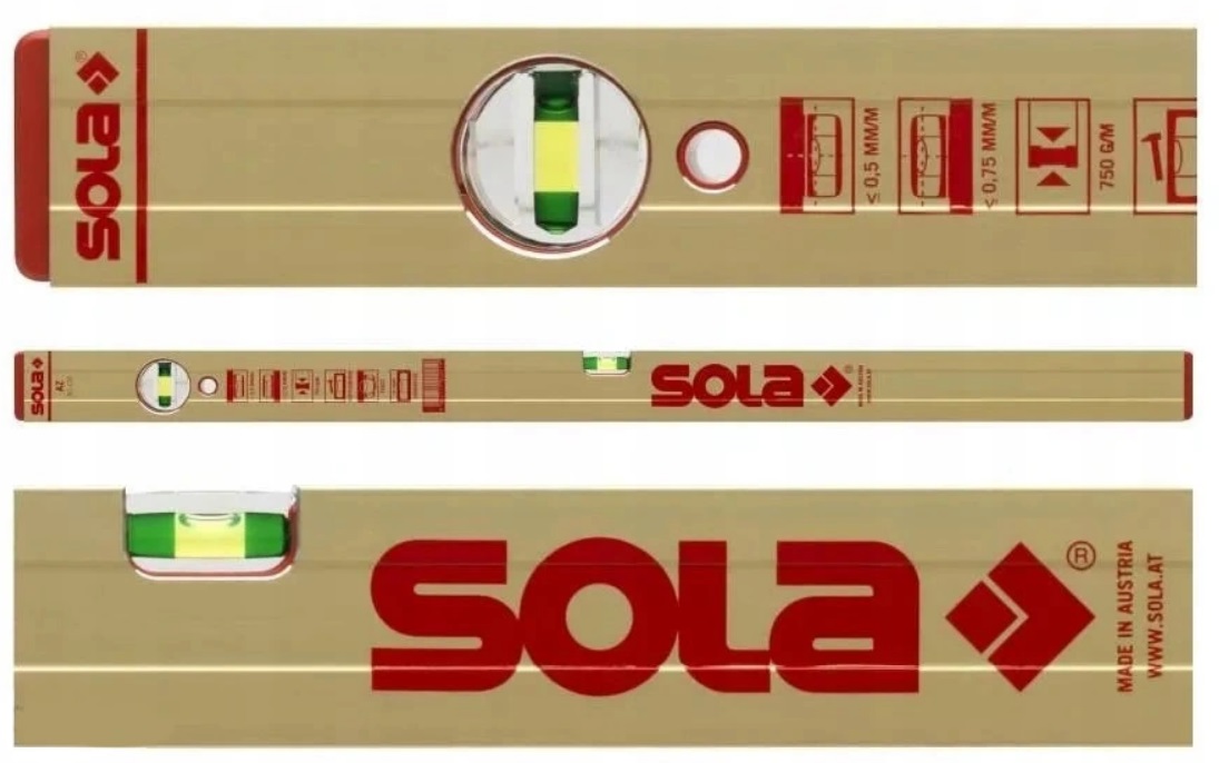 POZIOMICA ALUMINIOWA SOLA AZ50 50CM ANODOWANA Marka Sola