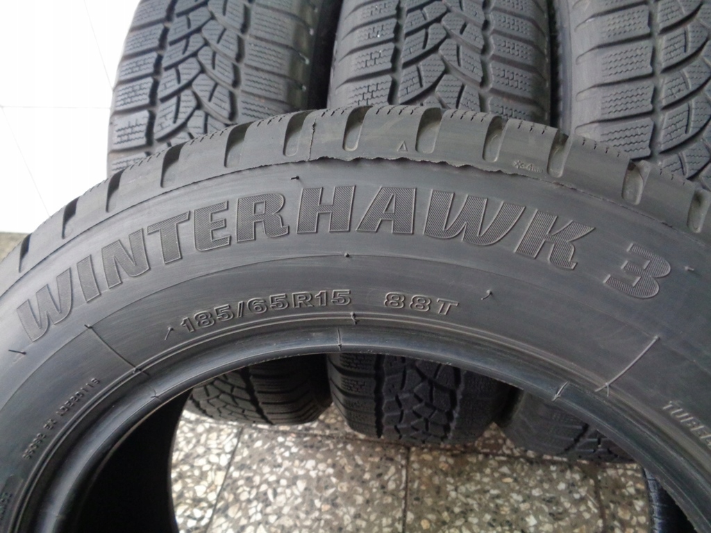 4x Zimowe FIRESTONE WINTERHAWK 3 185/65R15 88T 7,3mm Rok produkcji 2016