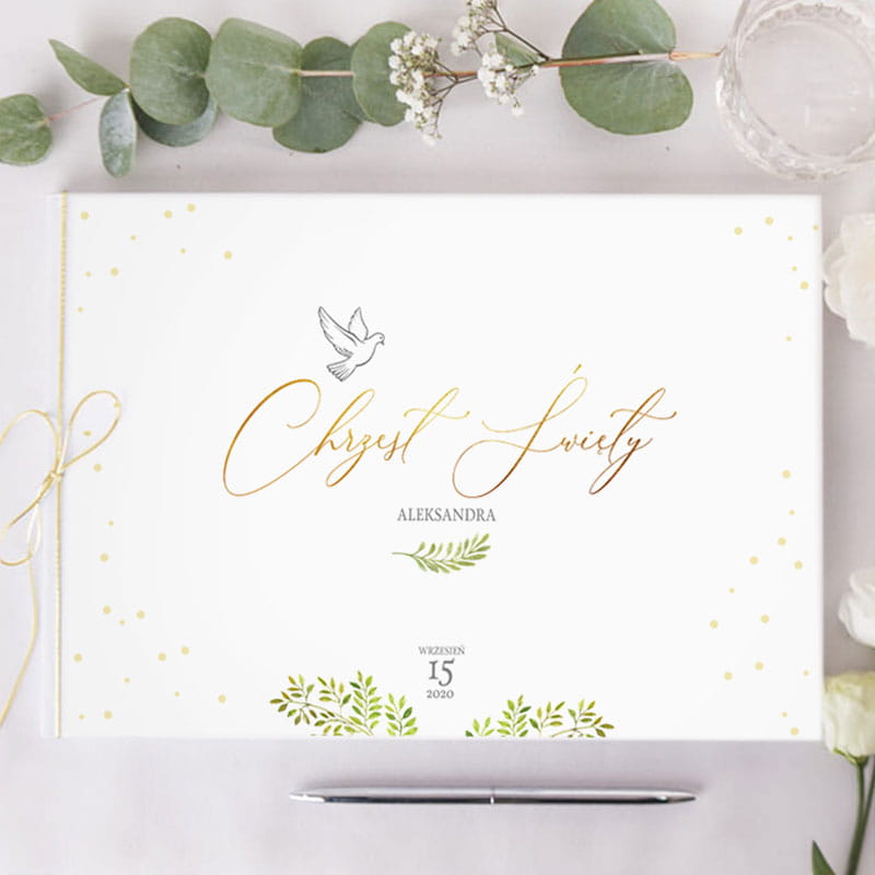 KSIĘGA PAMIĄTKOWA CHRZTU ŚW. Z IMIENIEM Marka inna marka