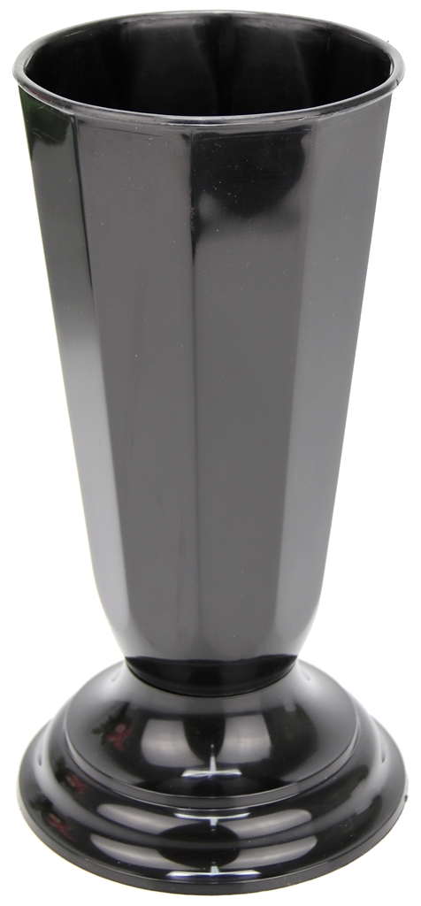 DUŻY CZARNY WAZON flakon cmentarny nagrobny Wys. 38cm