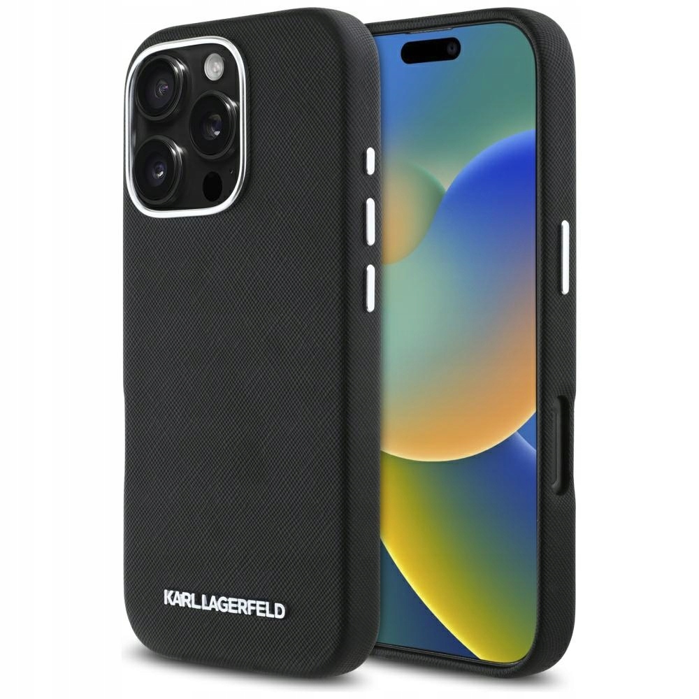 pouzdro kryt Karl Lagerfeld Saffiano MagSafe pro iPhone 16 Pro Max