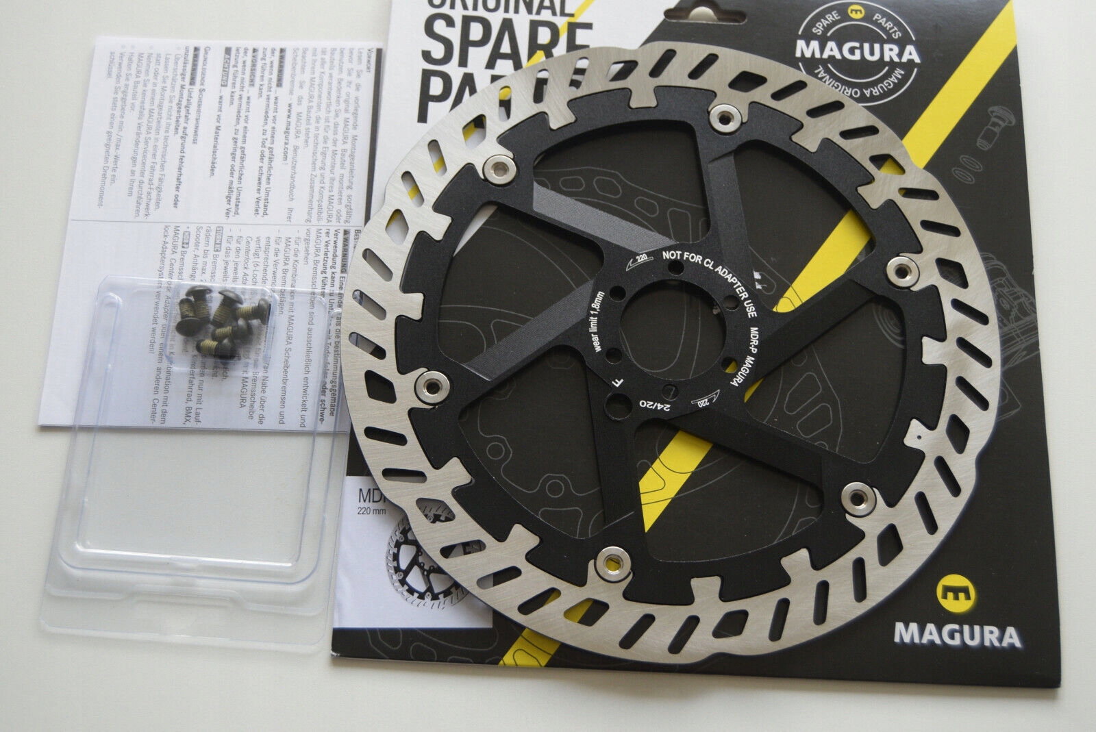 Tarcza Hamulcowa do Roweru Magura Mdr-p 220 mm Ebike Box Oryginał