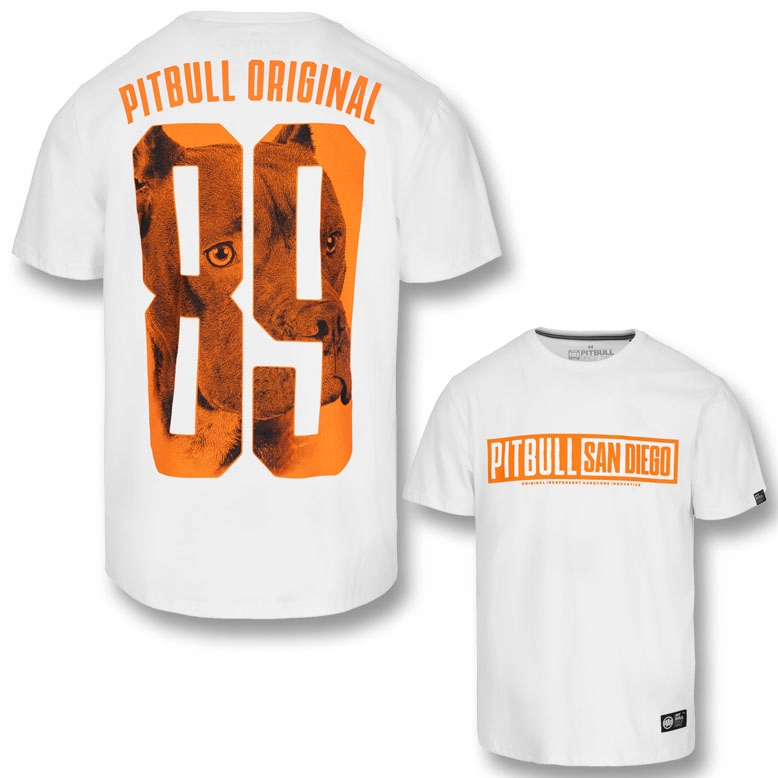 Męska Koszulka Pitbull Bawełniany T-shirt Eighty Nine Dog