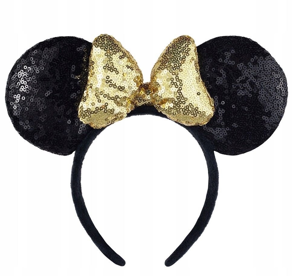 

Opaska Z Kokardą Uszy Myszki Miki Mickey Cekiny