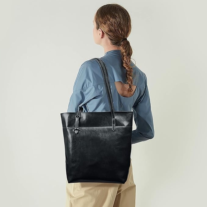 Torebka Damska Skórzana z Regulowanymi Uchwytami Marka inna