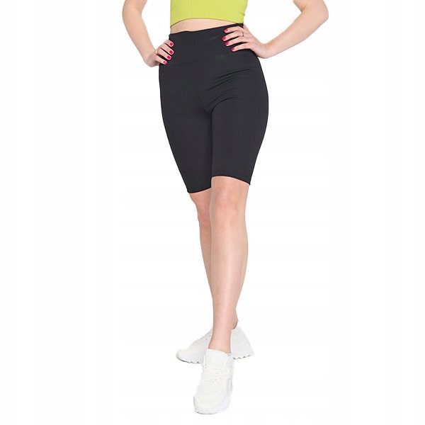 

N606 Kolarki Czarne Damskie Legginsy S - 36