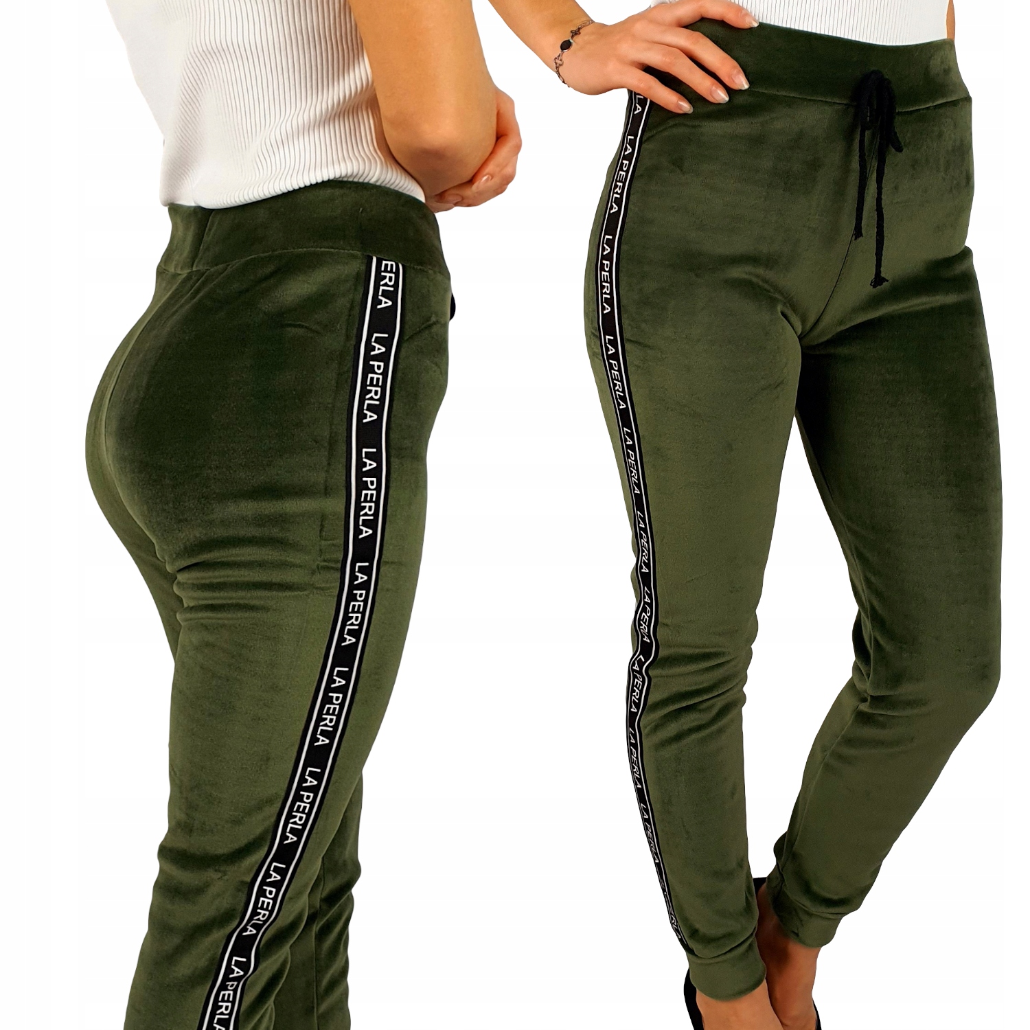 #OCIEPLANE - SPODNIE - DRESOWE - DAMSKIE - WELUR Marka inna