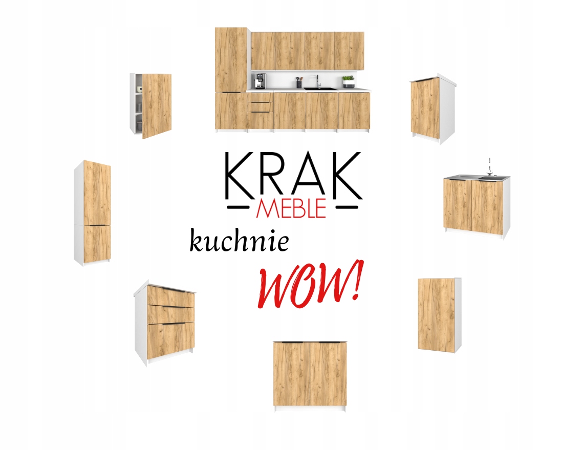 Szafka Kuchenna z Szufladami Stojąca KIRA Biała Craft 40cm Cichy Domyk Rodzaj szafek stojąca