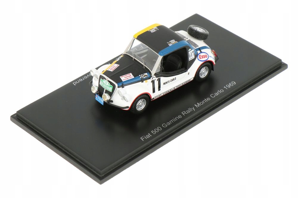 Fiat 500 Gamine #11 Monte Carlo 1969 1/43 Spark