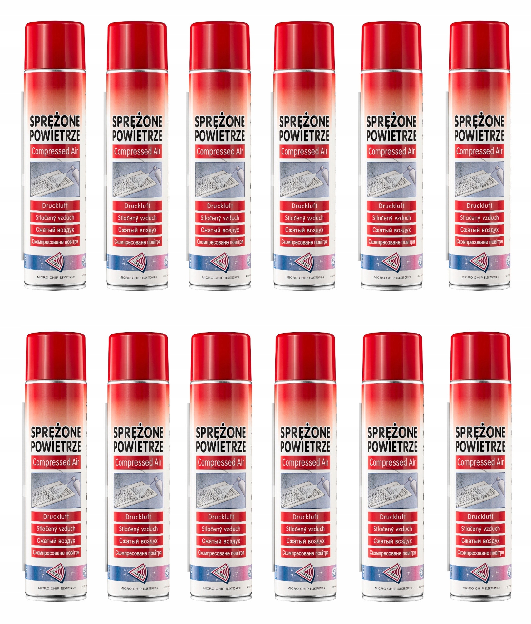 Sprężone powietrze zestaw 12 x 600 ml