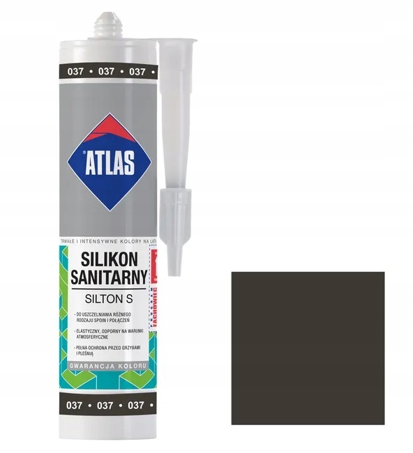 Silikon280 ml ATLAS kolor 037 grafit