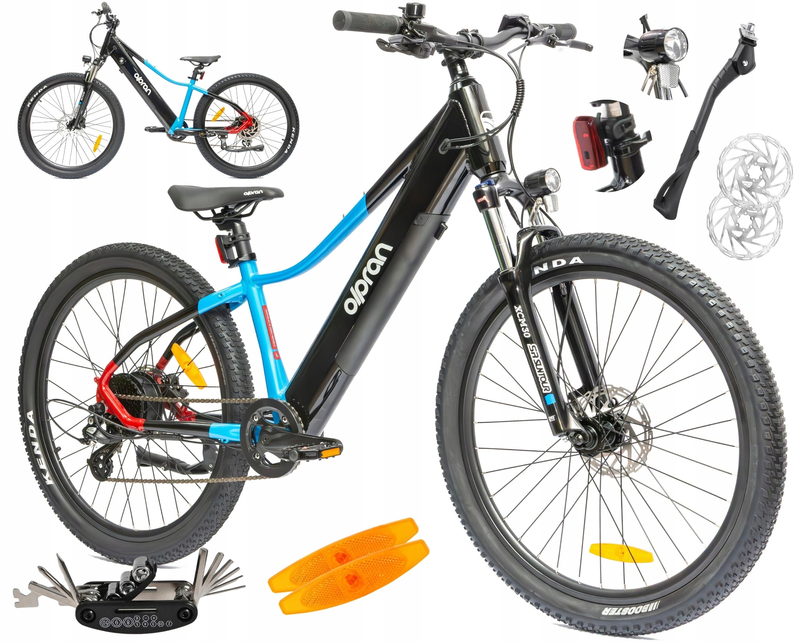 Rower Elektryczny Górski Junior Koła 26" Mtb 250 W Hydraulika 12,8 Ah