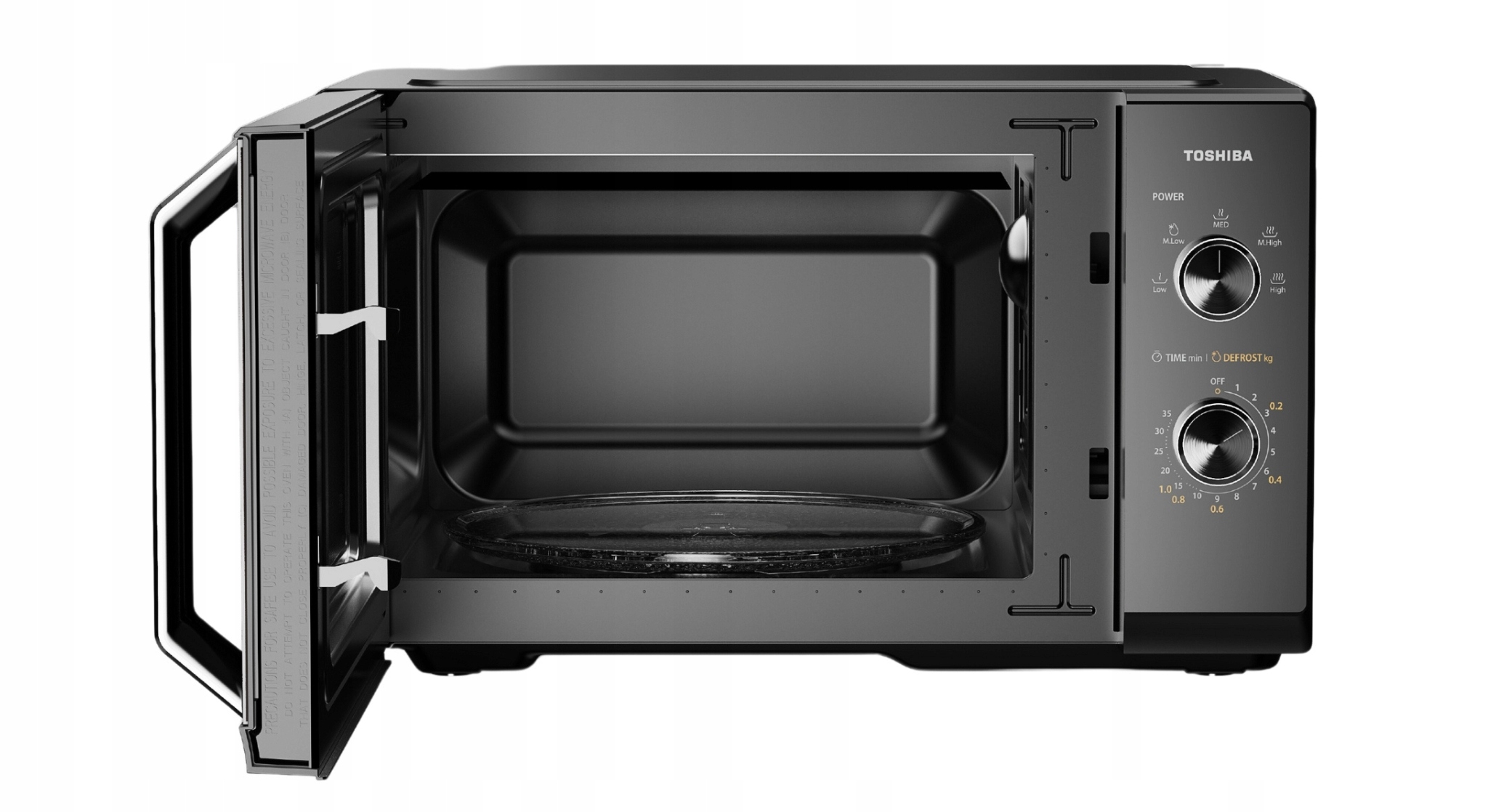 Kuchenka Mikrofalowa 700W 20L Czarna Pokrętła Kompaktowa Toshiba